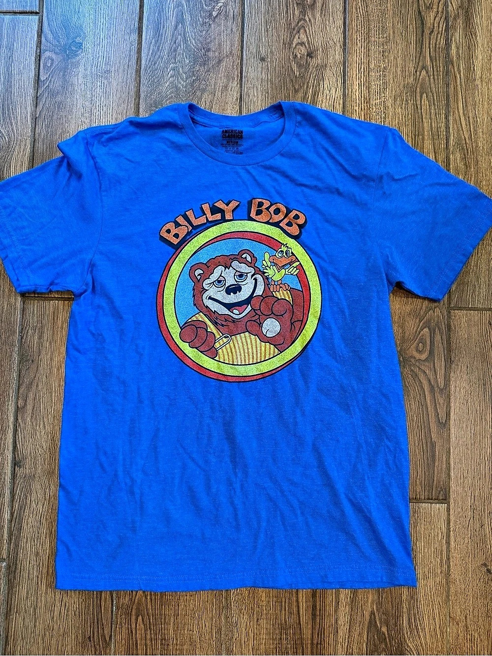 American Classics Billy Bob Graphic Tee Blue & Red Medium